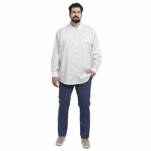 Camisa Talla Plus de Vestir Blanca Manga Larga Dockers Modelo 547220147 para Caballero