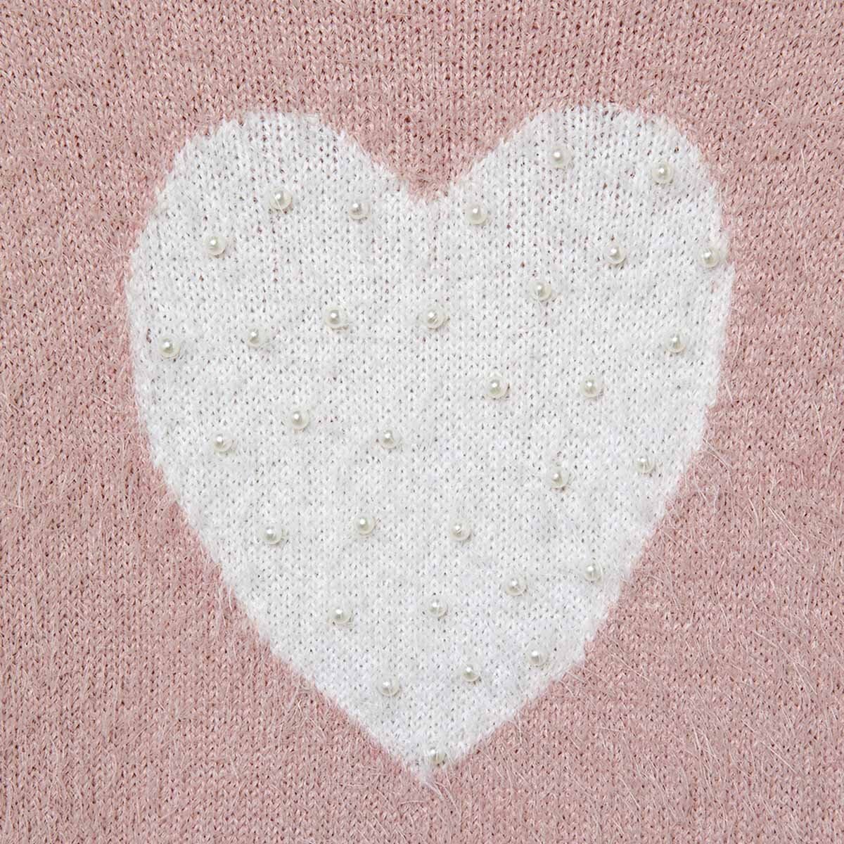 Suéter de Corazón en Peluche para Niña Hollywood North Modelo Hap202009