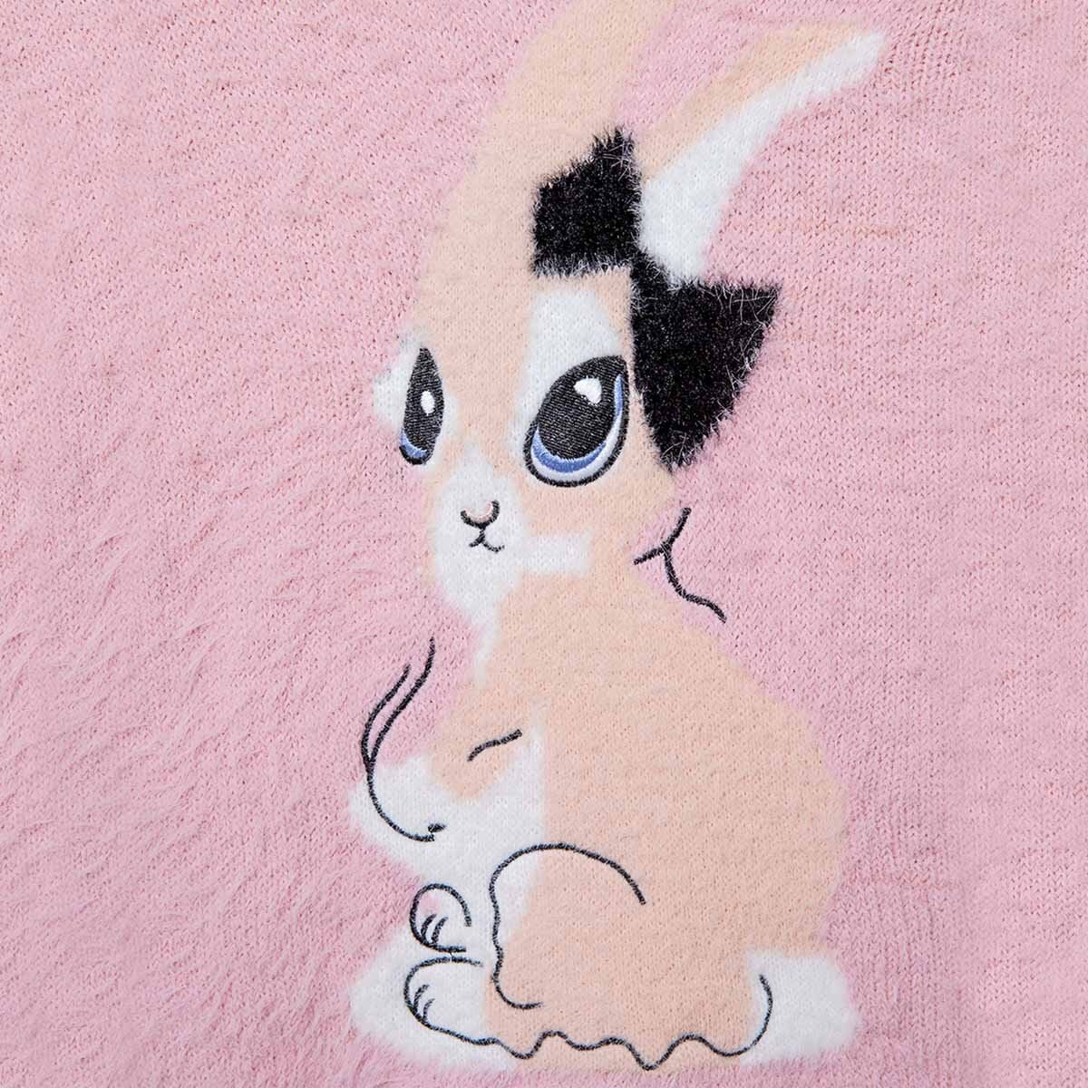 Suéter de Conejo en Peluche para Niña Hollywood North Modelo Hap202011