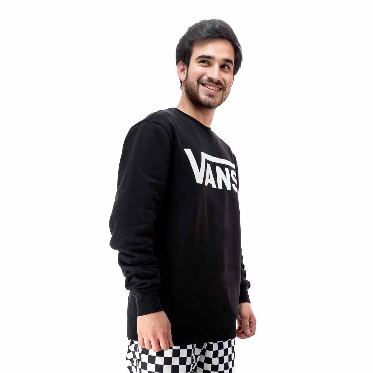 Sudadera Negra Estampada para Caballero Vans Modelo Vn0A456Ay28