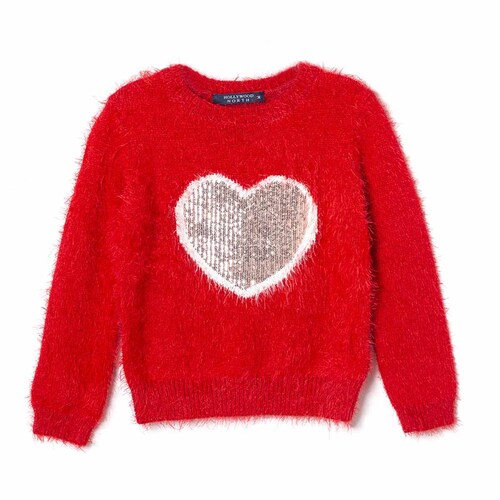 Suéter de Corazón en Peluche para Bebé Hollywood North Modelo Hap2009-2