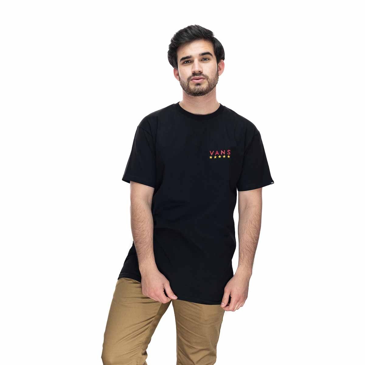 Playera Manga Corta Negra para Caballero Vans Modelo Vn0A4S2Lblk