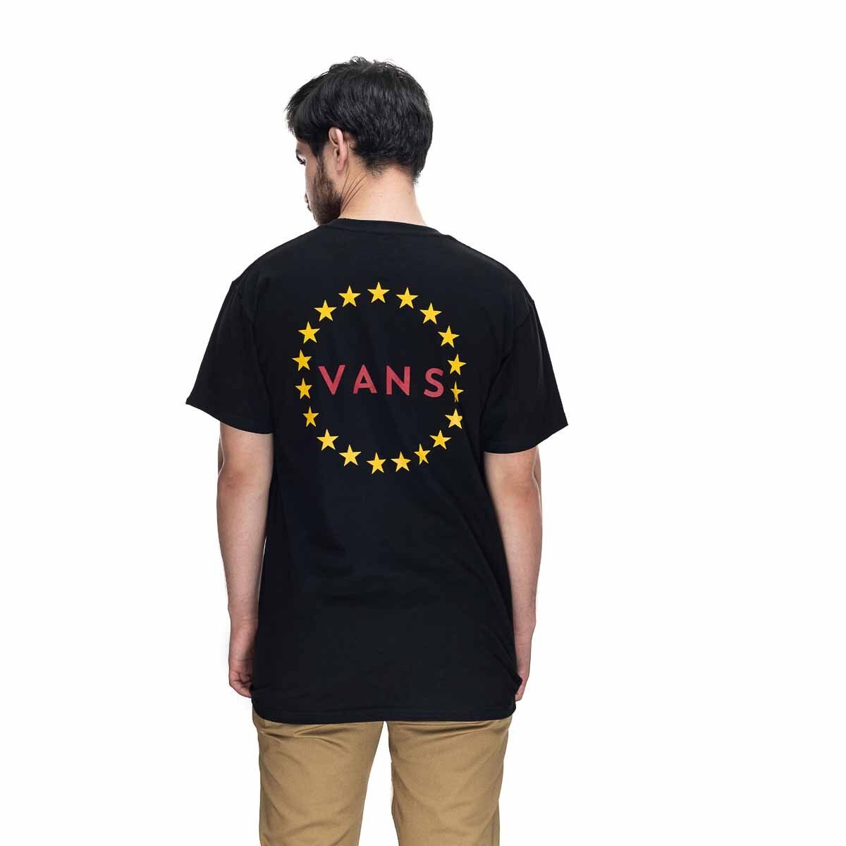 Playera Manga Corta Negra para Caballero Vans Modelo Vn0A4S2Lblk