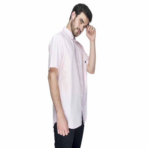 Camisa Manga Corta Rosa para Caballero Vans Modelo Vn0000Myxzv