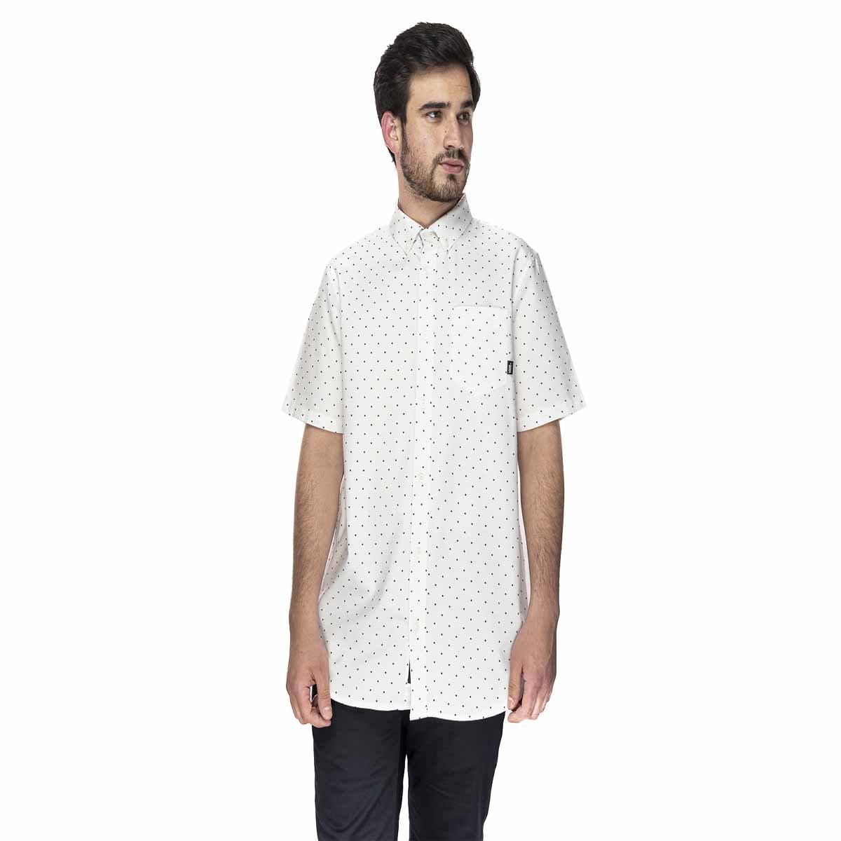 Camisa Manga Corta Blanca para Caballero Vans Modelo Vn0000Myzju