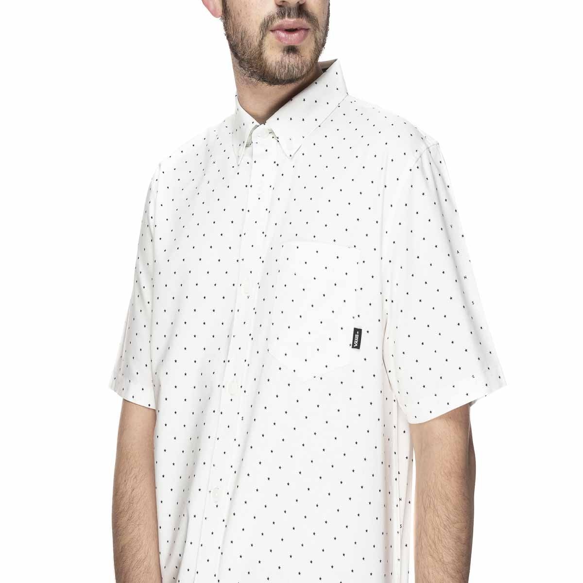 Camisa Manga Corta Blanca para Caballero Vans Modelo Vn0000Myzju