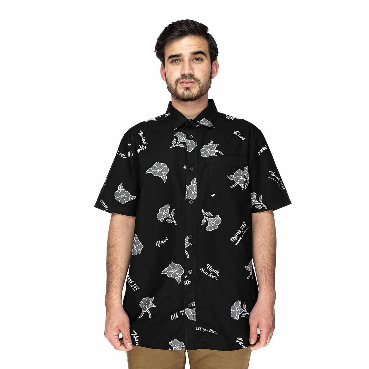 Camisa Manga Corta Negra para Caballero Vans Modelo Vn0A4Rphzhy