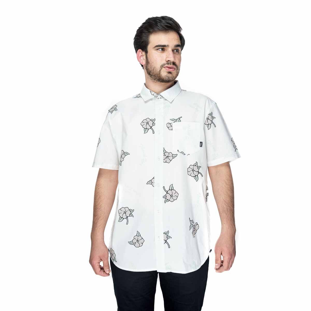 Camisa Manga Corta Blanca para Caballero Vans Modelo Vn0A4Rphzjt
