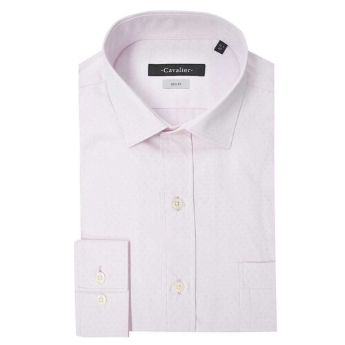 Camisa de Vestir Slim Rosa para Caballero Cavalier Modelo Ccv01402900N