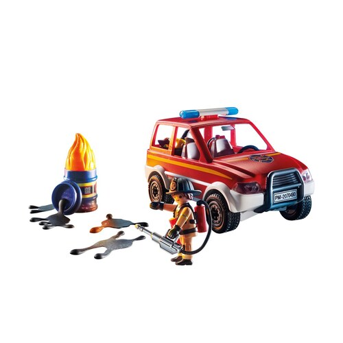 Equipo de Rescate: Carro en Llamas Playmobil