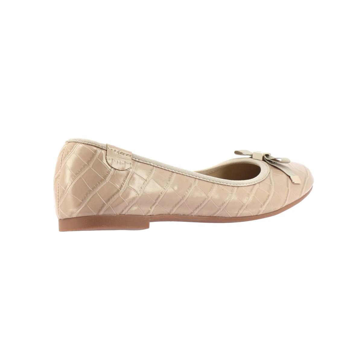 Balerina Beige Punta Redonda con Moño en la Punta Westies