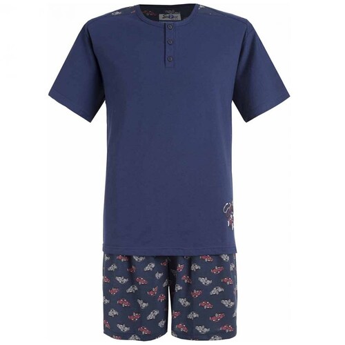 Pijama Playera Y Short para Caballero Star West Modelo 2867S