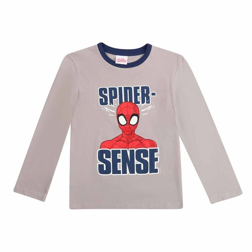 Pijama Gris Combinado para Niño Spiderman Modelo Pdy0164