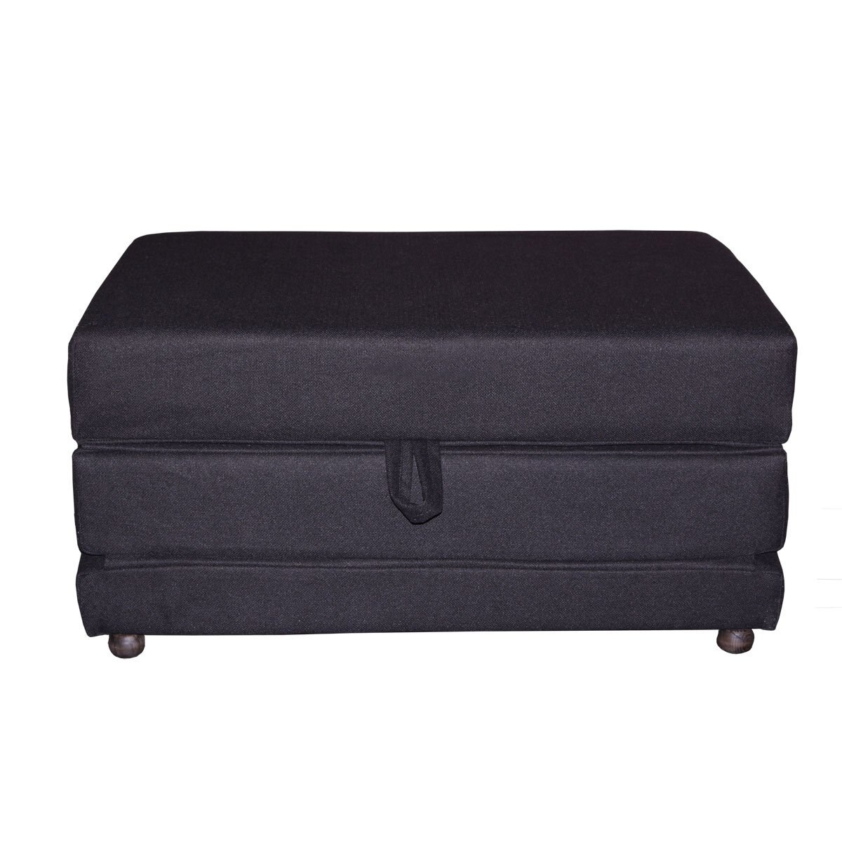 Home Nature Taburete Cama Zart Negro