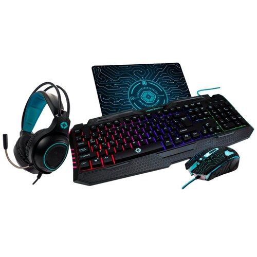 Kit Gaming 4/1 Fully Armed Negro Vortred