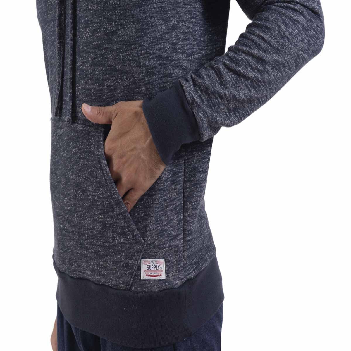 Sudadera Azul con Capucha para Caballero Supply Modelo 14 4048 6947