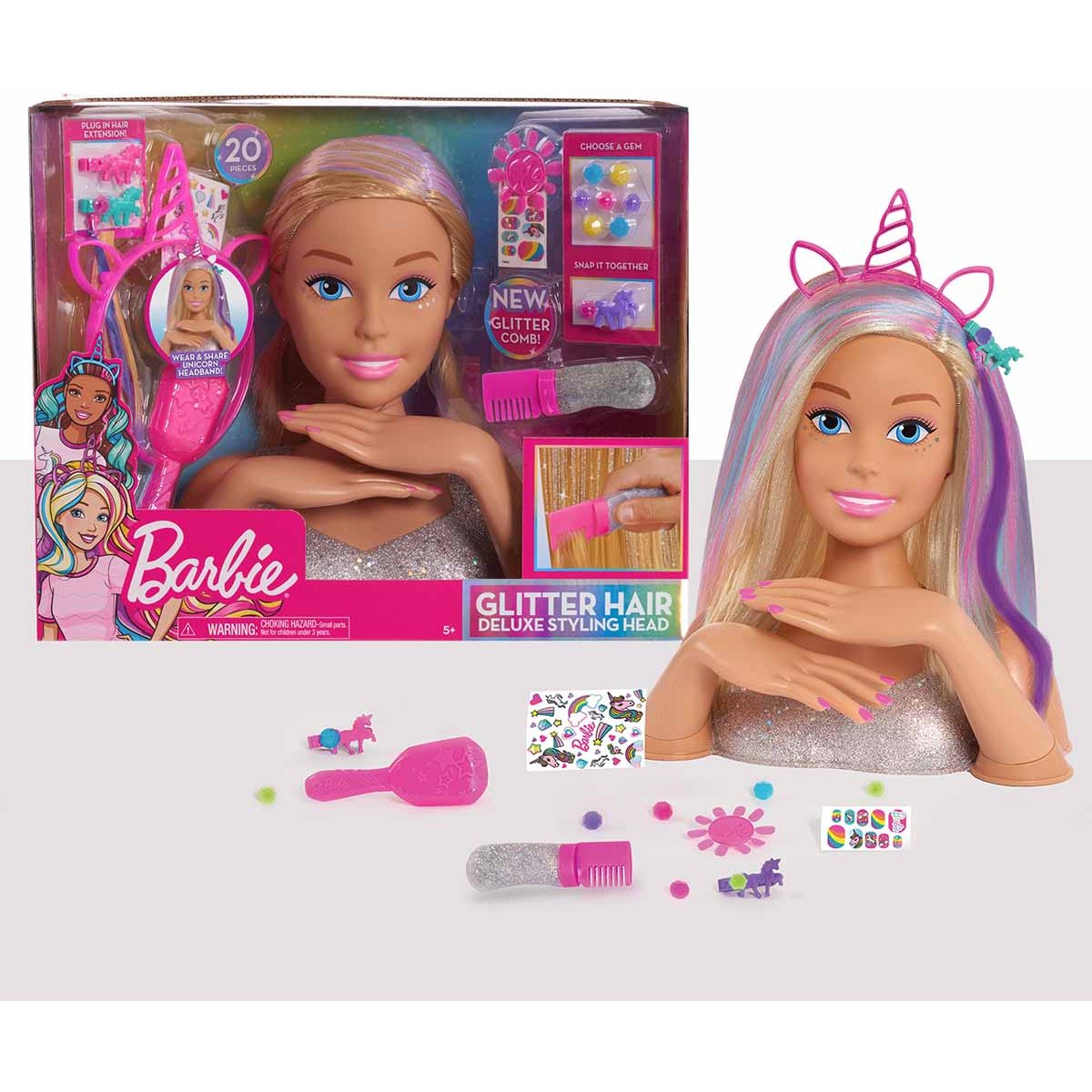 Barbie cabeza de 2025 peinado look luminoso