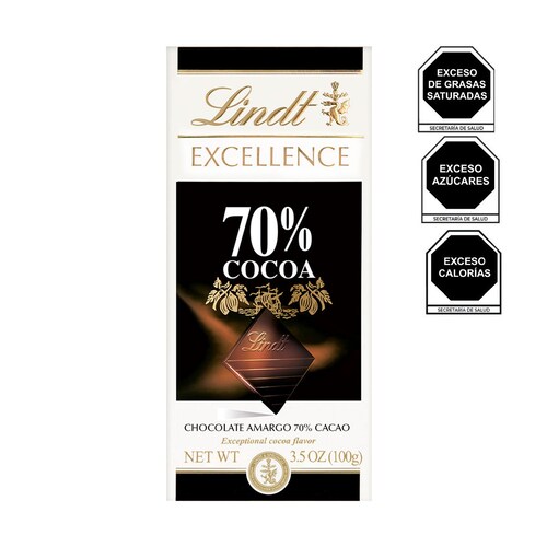 Tablilla de Chocolate 70% Cacao 100 Gr Excellence