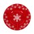 Bandeja Navideño Roja de Copo de Nieve con 4 Secciones 34.5X3.5Cmnoritex