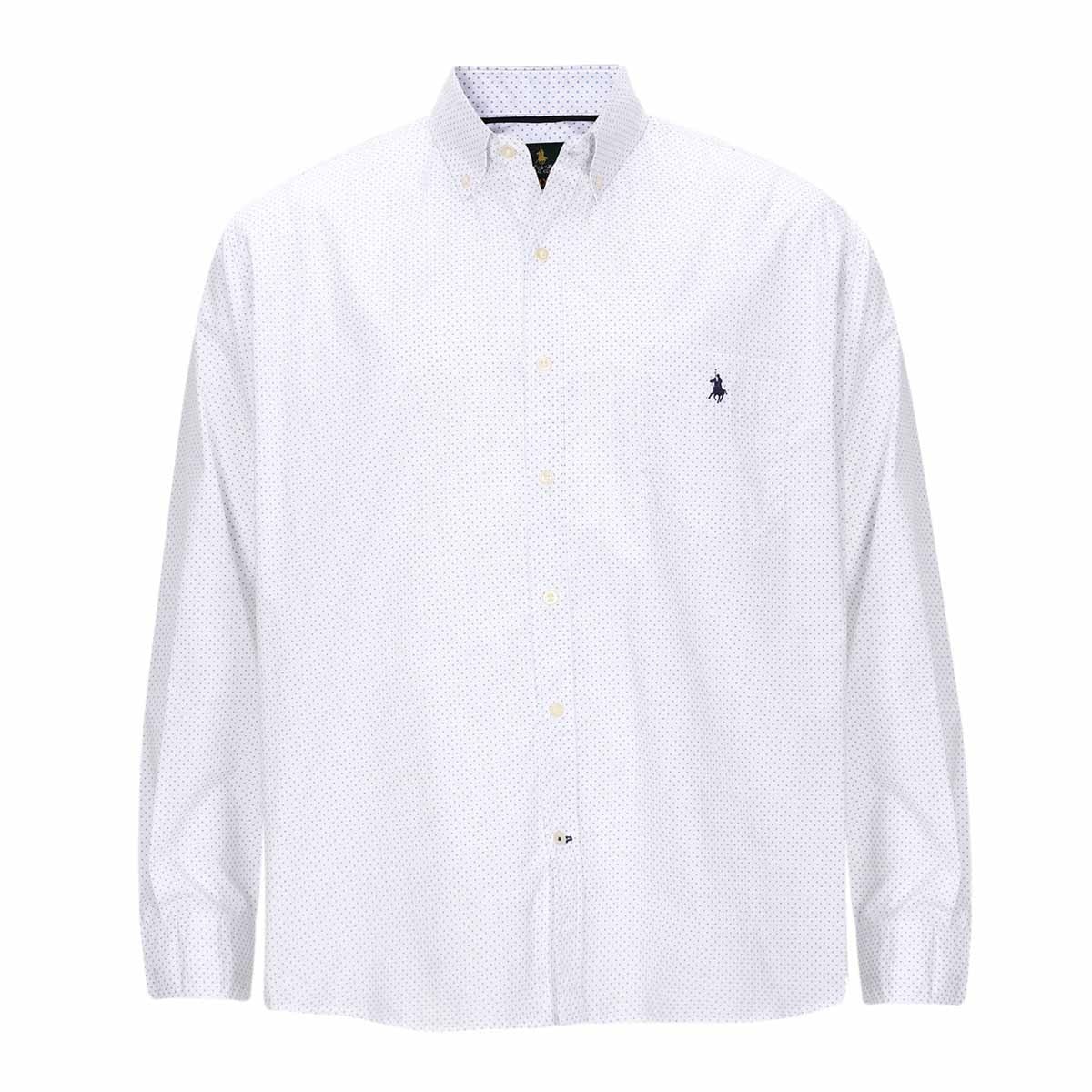 Camisa Casual Manga Larga Blanca para Caballero Polo Club Modelo Pe276