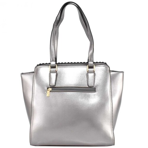 Bolso Tote Pewter con Diseño Brillante Baby Phat