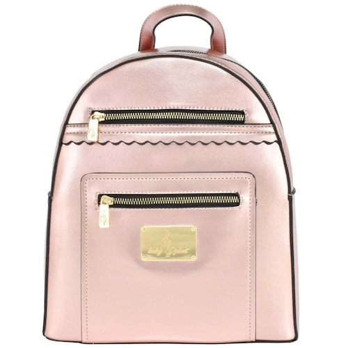 Backpack Oro con Doble Cierre Frontal Baby Phat
