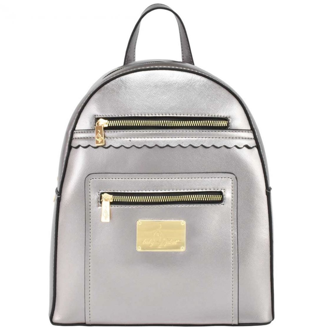 Backpack Pewter con Doble Cierre Frontal Baby Phat