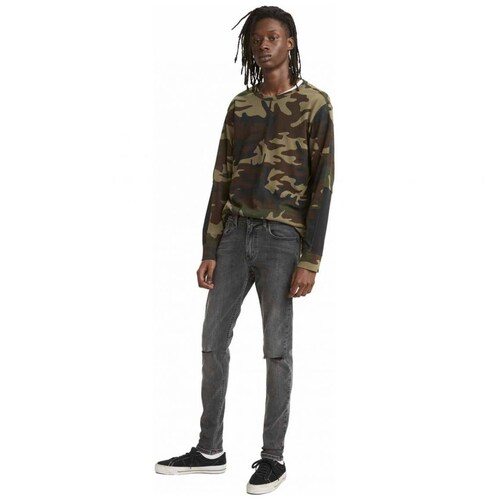 Jeans Skinny Gris para Caballero Leves Modelo 845580031