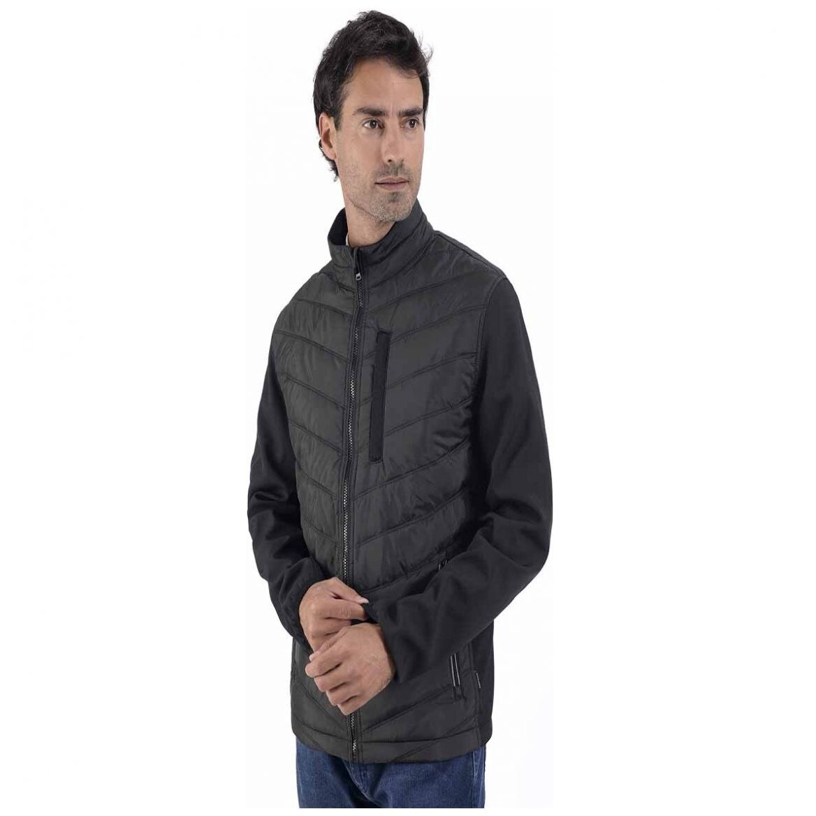 Chamarra Negra para Caballero Perry Ellis Modelo Ppco2018-Negro