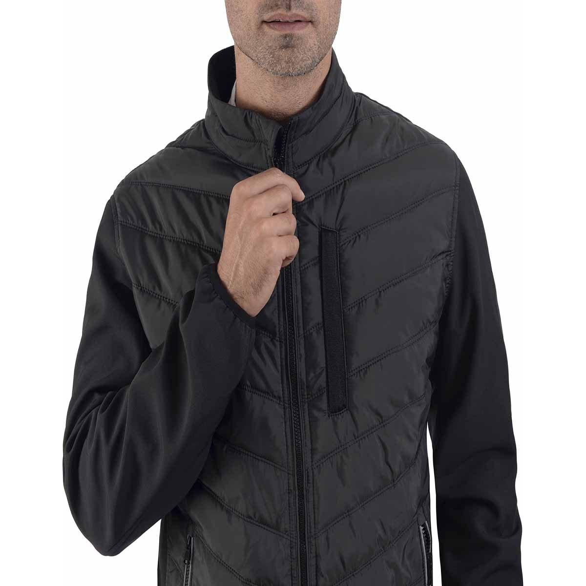 Chamarra Negra para Caballero Perry Ellis Modelo Ppco2018-Negro