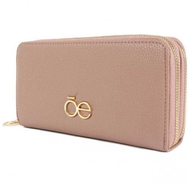 Billetera Rosa con Cierre Doble Cloe