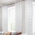 Cortina 4 Panels .95X2.10 Rina Semi Transparente Blanco/gris Chd Home Textile Llc