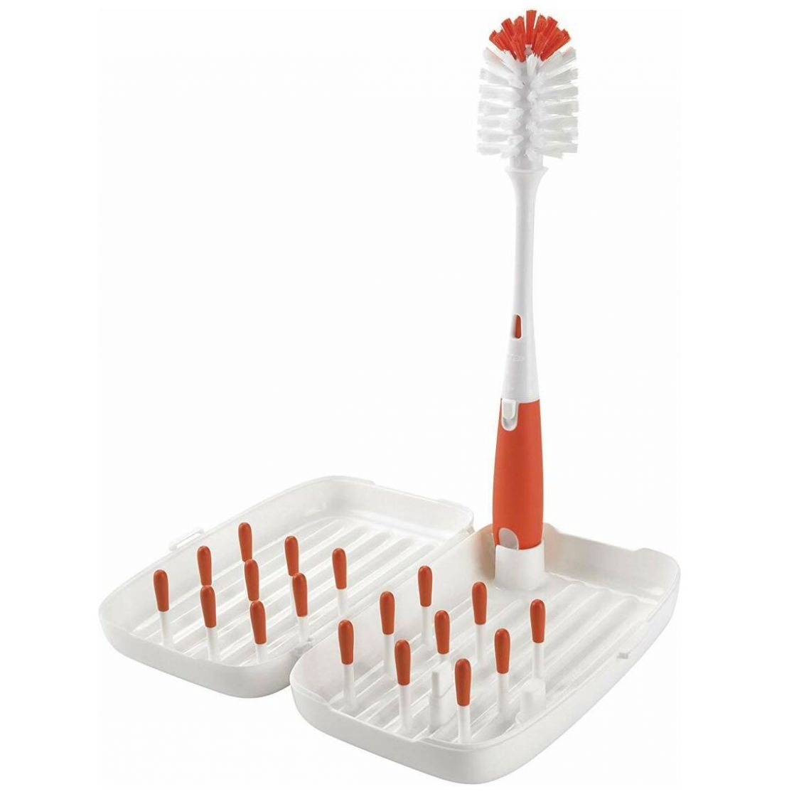 Escurridor de Viaje y Cepillo de Biberon Oxo Tot