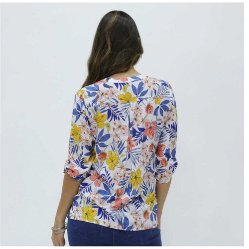 Blusa con Estampado de Flores Vitos