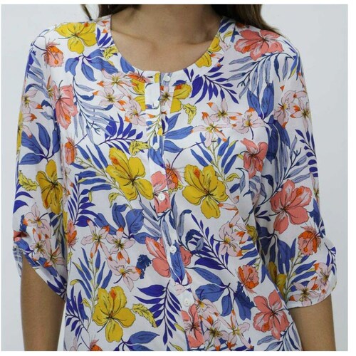 Blusa con Estampado de Flores Vitos