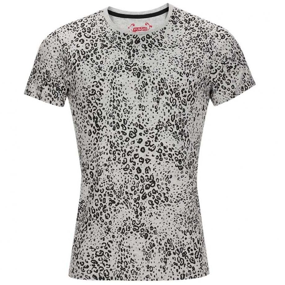 Playera Slim Fit Gris Obscuro para Caballero Fukka Modelo B11A179