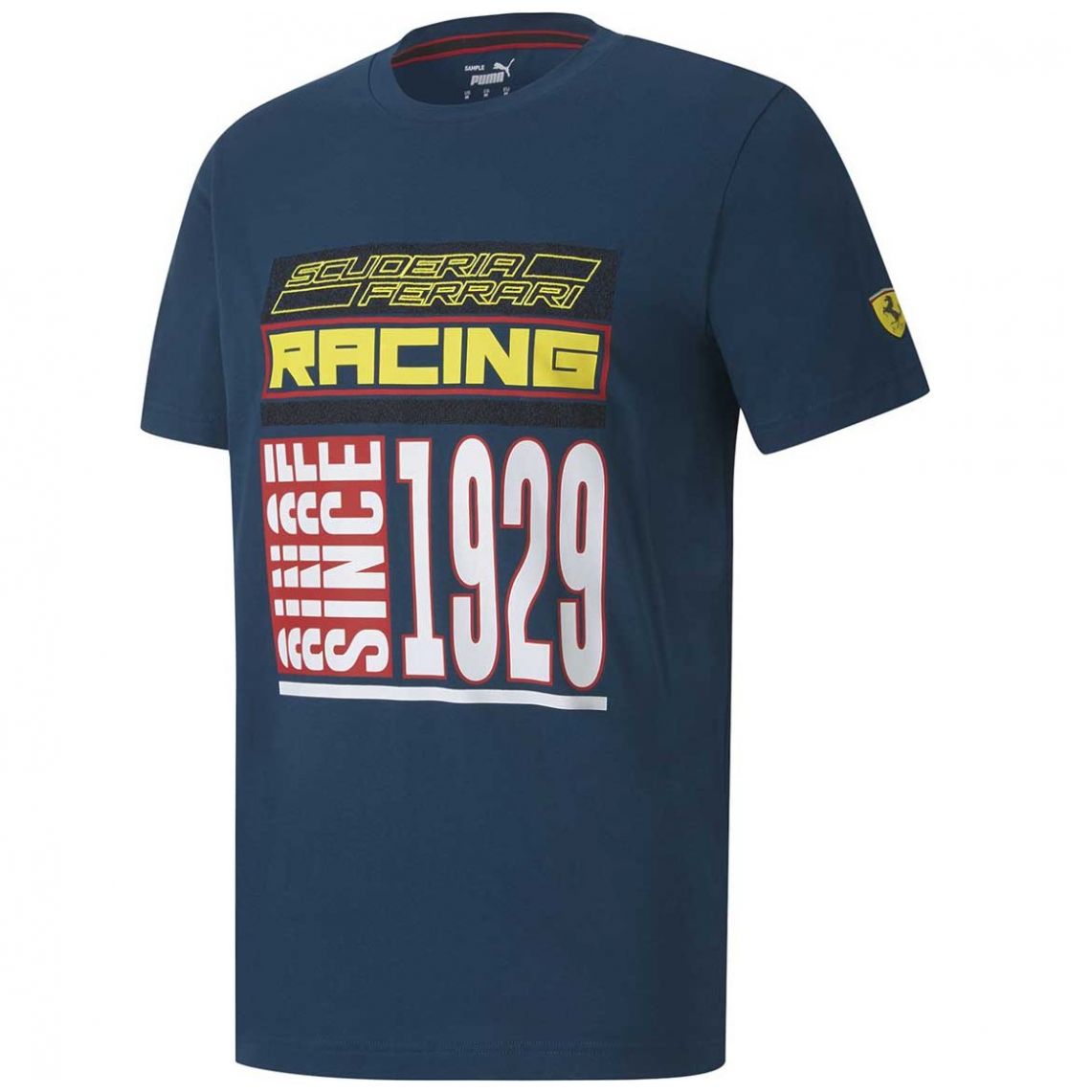 Playera Azul Manga Corta para Caballero Puma Ferrari Race Q4 Modelo 59807106