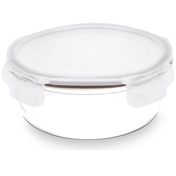 Contenedor Redondo 620Ml Hermético Brinox