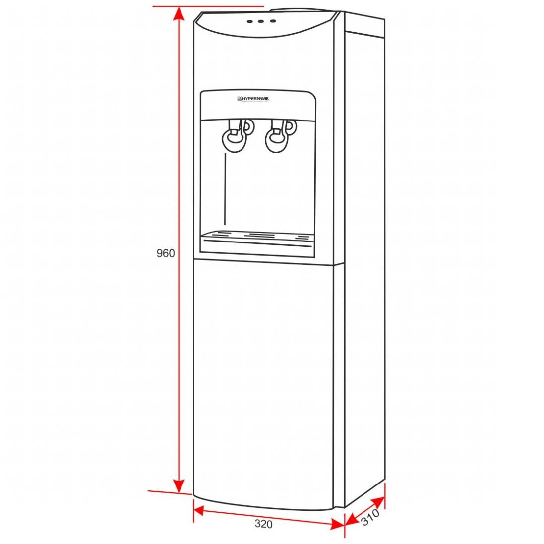 Dispensador de Agua Vleanwater Hypermark