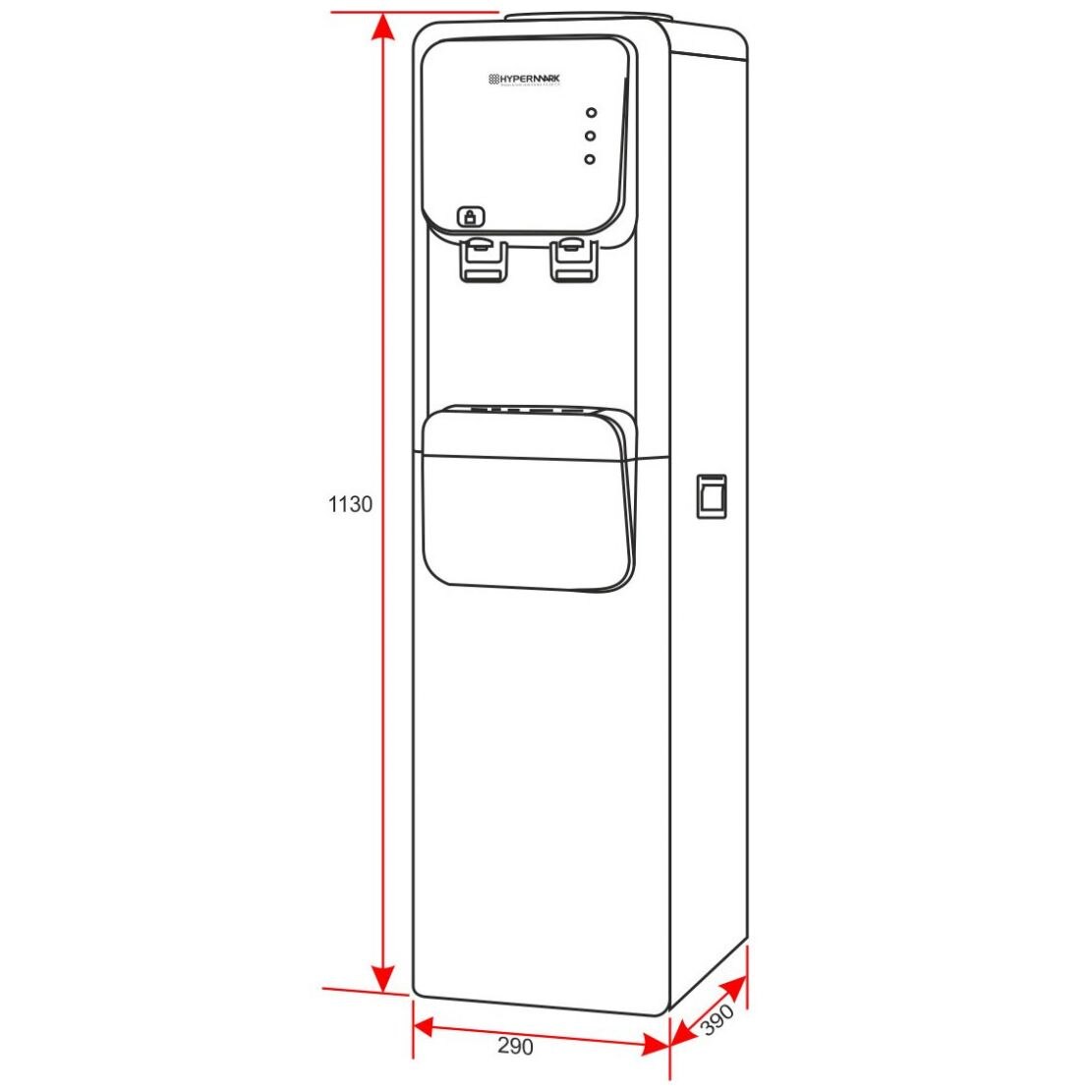 Dispensador de Agua Oceanwater Blanco Hypermark