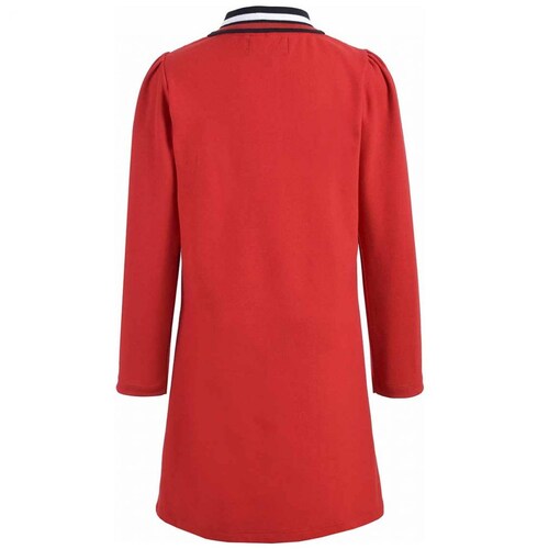 Vestido Polo con Corte Frontal Rojo para Niña Royal P Modelo 219594
