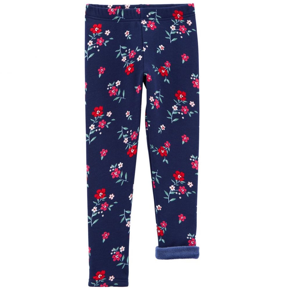 Legging Estampado de Flores Azul Marino para Niña Carters Modelo 3J150510