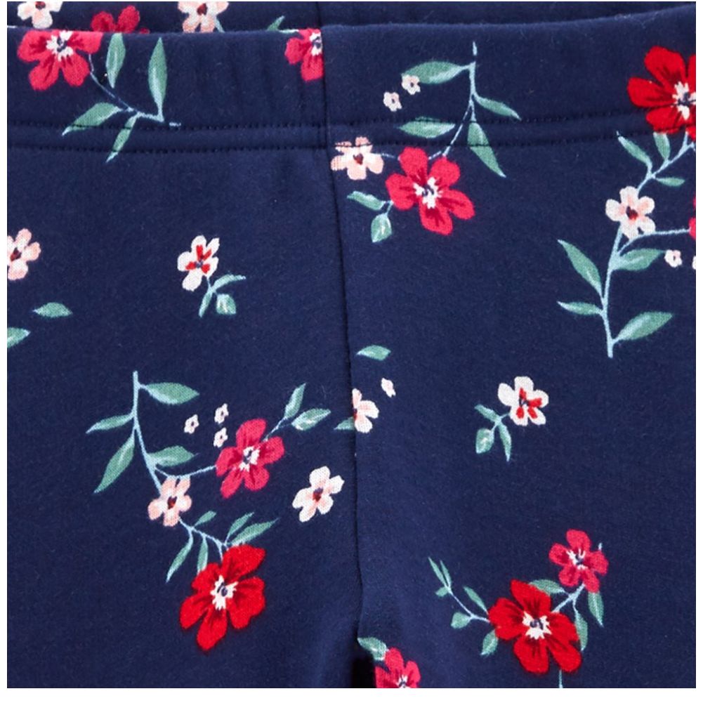 Legging Estampado de Flores Azul Marino para Niña Carters Modelo 3J150510