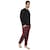 Pijama Playera Negra con Pantalón para Caballero Skiny Modelo 73315