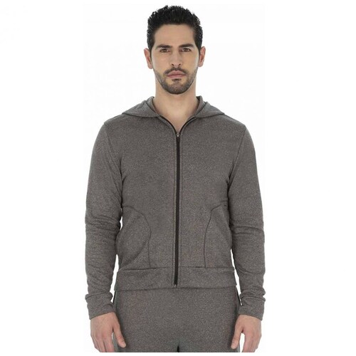 Sudadera de Pijama Gris para Caballero Skiny Modelo 73529