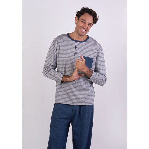 Pijama Azul Marino para Caballero Kayser Modelo 67-1104