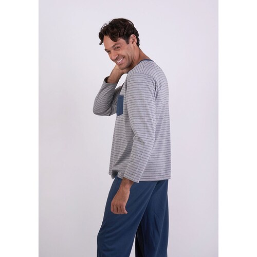 Pijama Azul Marino para Caballero Kayser Modelo 67-1104