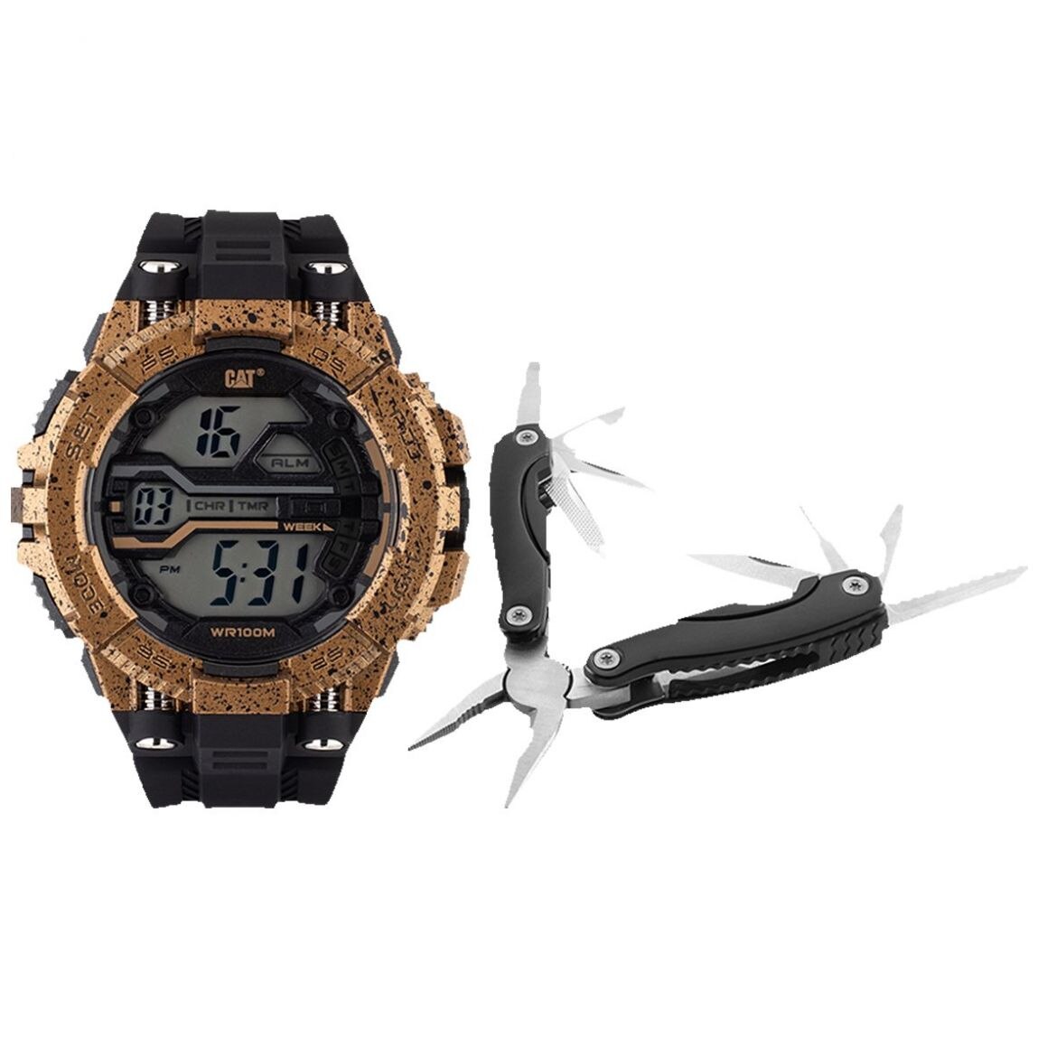 Set de Reloj Negro para Caballero Caterpillar Modelo Oa19721141M