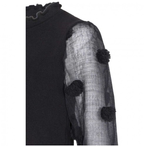 Blusa de Manga Larga con Transparencia Studio si