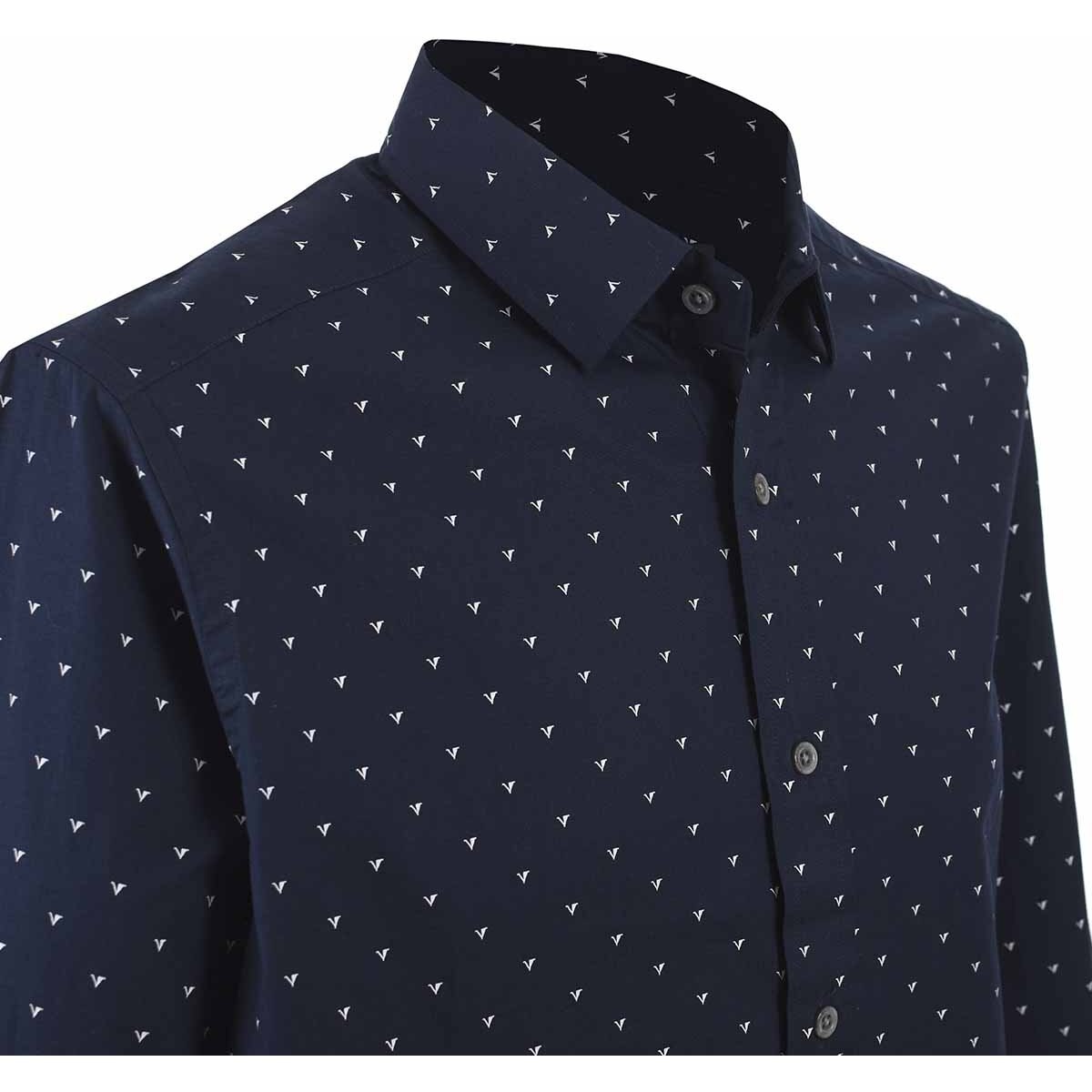 Camisa Manga Larga Estampada para Caballero Carlo Corinto Modelo Cc220-5649